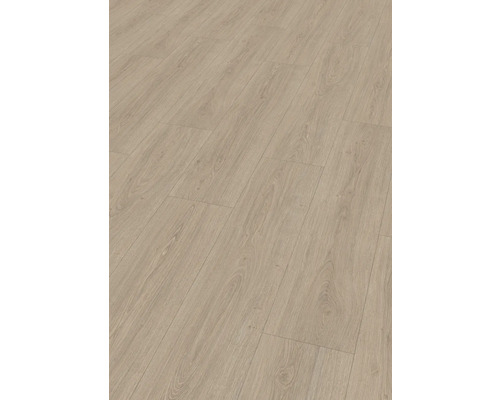 Světlá laminátová podlaha s dřevěnou strukturou