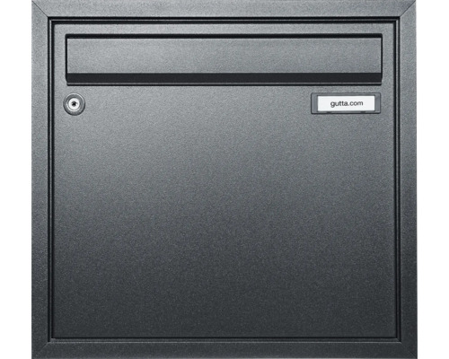 Poštovní schránka se zámkem a logem Gutta