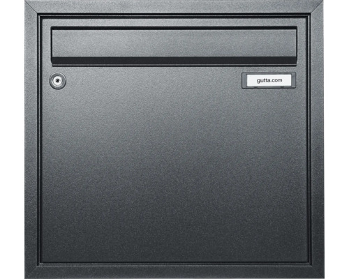 Kovová poštovní schránka se zámkem a vhazovací štěrbinou