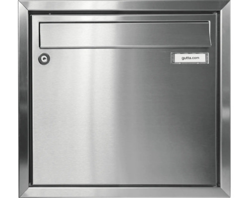 Nerezová poštovní schránka se zámkem a vhazovací štěrbinou