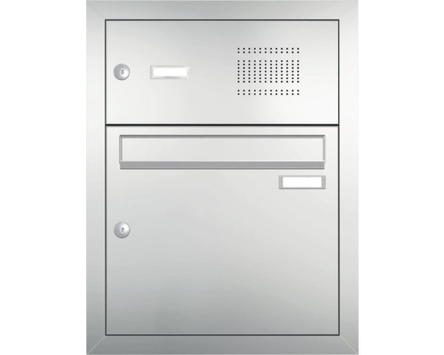 Poštovní schránka s interkomem a jmenovkou
