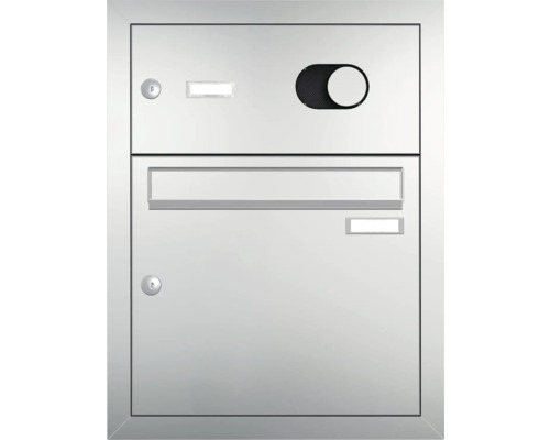 Poštovní schránka se zámkem, průhledným okénkem a vybíracími dvířky