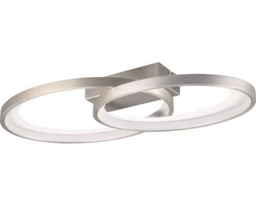 LED stropní svítidlo TRIO RE R64482107 MALAGA 25 W 2900 lm 3000 K matný nikl Stropní svítidlo se dvěma kruhy