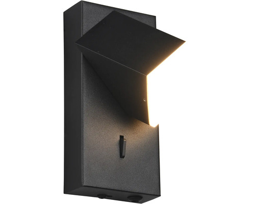 Černé venkovní nástěnné svítidlo