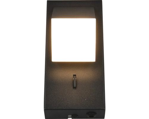 Černé LED nástěnné svítidlo s vypínačem