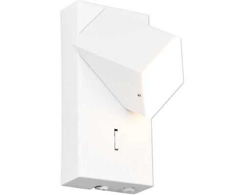 Bílé LED nástěnné svítidlo s nastavitelnou hlavou světla