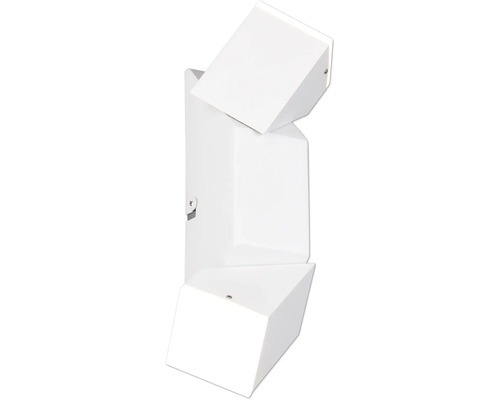 LED nástěnné osvětlení TRIO TR 248510231 RAGLAN 2x 3,8 W 2x 400 lm 3000 K bílé Bílé nástěnné svítidlo ve tvaru krychle