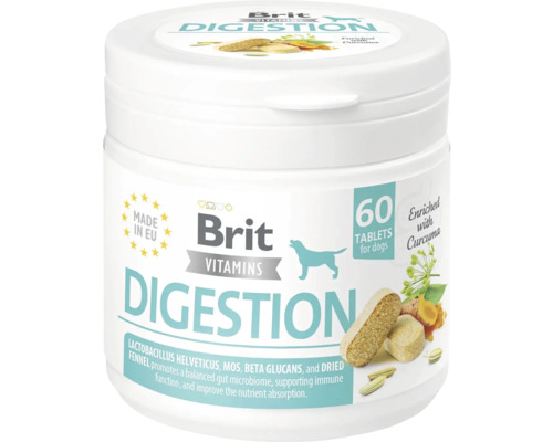 Pamlsky pro psy Brit Care Vitamins Digestion 60 ks Brit Vitamins tablety na trávení pro psy, 60 kusů