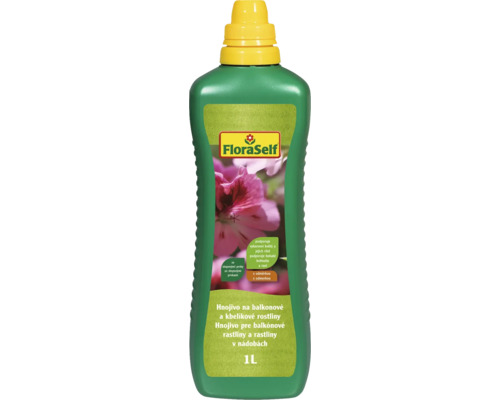 Hnojivo pro balkónové a kbelíkové rostliny FloraSelf 1 l FloraSelf Tekuté hnojivo pro balkonové a nádobové rostliny, 1 litr