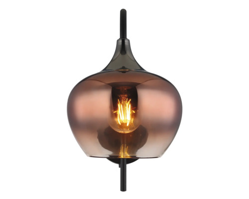 Nástěnné svítidlo se skleněným tělem a světelným zdrojem