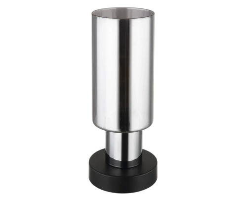 Stříbrný kelímek na zubní kartáčky s černou základnou