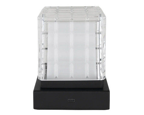 Kubická stolní lampa s USB portem