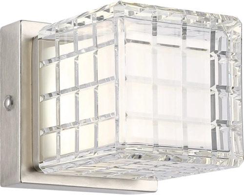 Nástěnné svítidlo s křišťálovým sklem