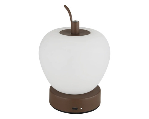 Stolní lampa ve tvaru jablka s USB portem