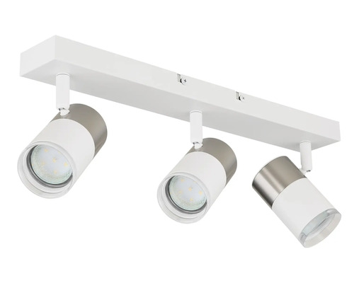 Stropní svítidlo se třemi bodovými světly pro flexibilní osvětlení místnosti