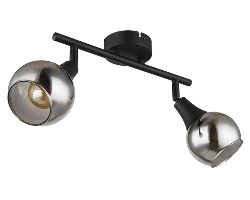 Stropní svítidlo se dvěma bodovými světly a pohyblivými stínidly