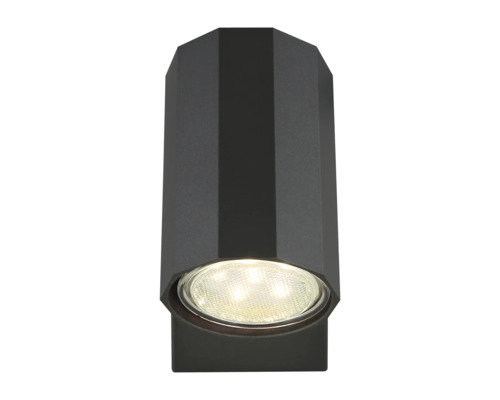 Černé LED nástěnné svítidlo z kovu