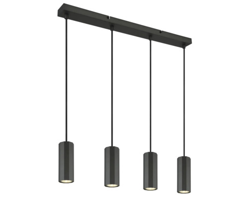Závěsné svítidlo se čtyřmi světly z kovu