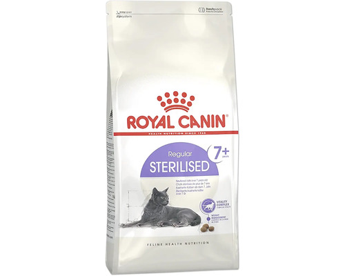 Balení krmiva pro kastrované kočky Royal Canin Sterilised 7+ pro kočky od 7 let