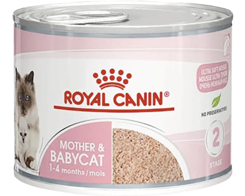 Konzerva krmiva pro kočky Royal Canin pro kočky matky a koťata ve věku 1 až 4 měsíců