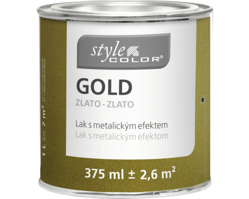 Barevný lak Hornbach StyleColor zlatý 0,375 l