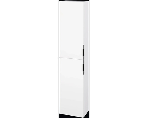 Koupelnová skříňka vysoká ELLA bílá vysoce lesklá 35 x 154,5 x 25 cm 809331 Vysoká skříň se dvěma dvířky a úchyty