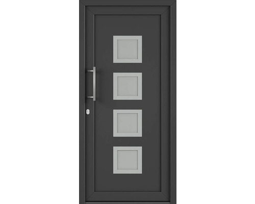 Vchodové dveře se čtyřmi čtvercovými skleněnými panely