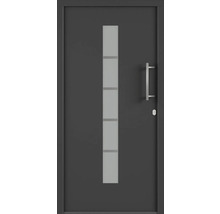 Vchodové dveře se skleněnou vložkou a madlem