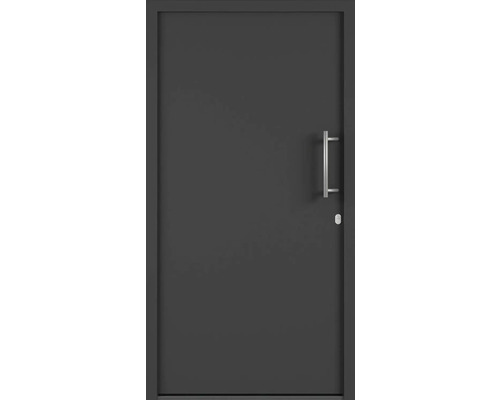 Plastové vchodové dveře AK851 110 x 210 cm L bílá/antracit Vchodové dveře s klikou a zámkem