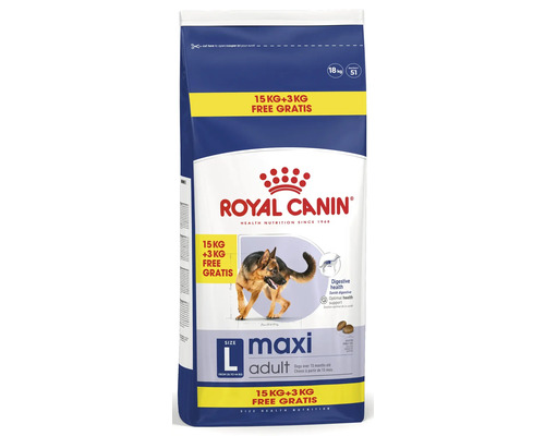 Granule pro psy ROYAL CANIN Maxi Adult 15+3 kg ZDARMA