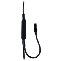 Černý napájecí kabel s konektorem
