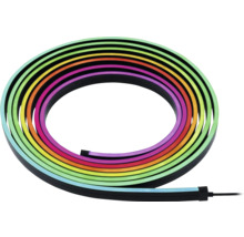 LED světelný had srolovaný s různými barvami
