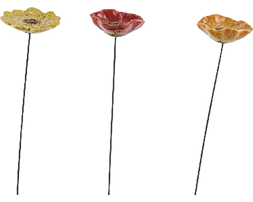 Tři ozdobné mákové tyče