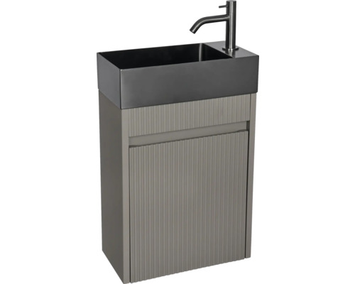 Umyvadlo se skříňkou a baterií