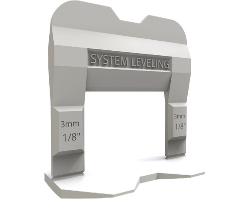 Distanční vložka nivelačního systému dlaždic s rozestupem 3 milimetry nebo 1/8 palce