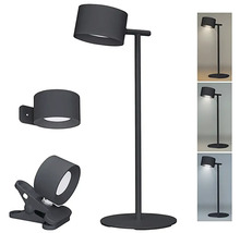 Stojací lampa s klipem, nástěnným držákem a podstavcem