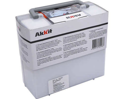 Sada diamantových vrtáků AkKit v plastovém kufříku