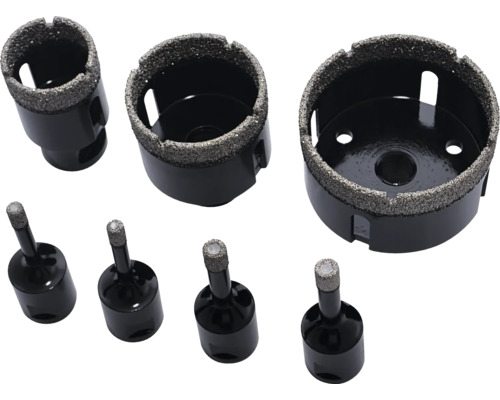 Sada diamantových korunkových vrtáků do vrtaček