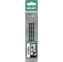 HSS spirálový vrták Alpen Ø 1,5 mm DIN 338 RN, 3 kusy