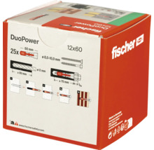 Hmoždinka Fischer DUOPOWER 12x60 mm 25 ks