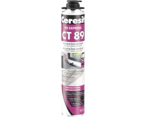 Stavební pěna Ceresit CT 89 Express Parapety 0,75 l Ceresit PU Express CT 89 Montážní lepidlo dóza