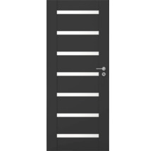 Interiérové dveře se šesti prosklenými otvory a sadou klik