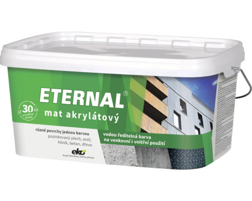 Univerzální barva Eternal mat akrylátový antracitový šedý RAL7016 2,8 kg Univerzální barva Eternal mat akrylátový antracitový šedý RAL7016 2,8 kg