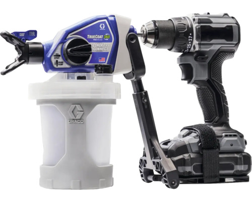 Truecoat 360 Cordless Connect Stříkací pistole na barvu Graco TrueCoat 360 s akumulátorovou vrtačkou