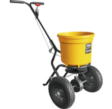 Rozmetadlo s žlutou nádobou a dvěma koly