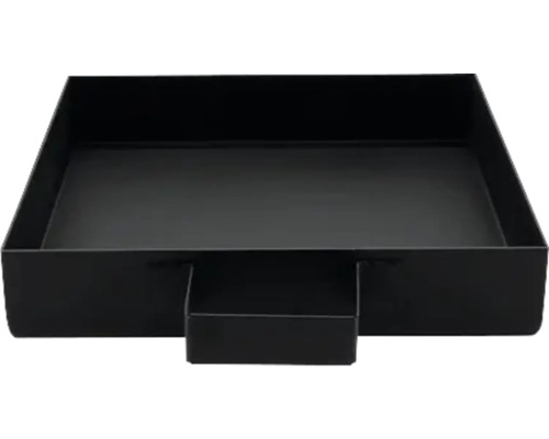 Popelník pro krbová kamna CASABLANCA, NYBORG, STOCKHOLM Černá kovová miska na rostliny s rukojetí