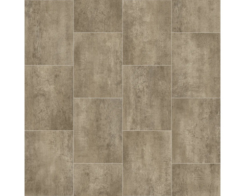 PVC podlaha CPN VLB COMFYTEX 593 hnědá šířka 200 cm (metráž) Vzor dlaždic se čtvercovými keramickými dlaždicemi