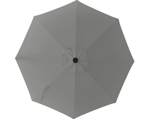 Šedý zahradní slunečník shora