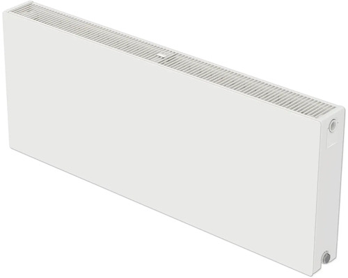 Deskový radiátor Rotheigner Plan 22 400 x 700 mm 6 přípojek (spodní nebo boční) Bílý plochý radiátor pro montáž na stěnu