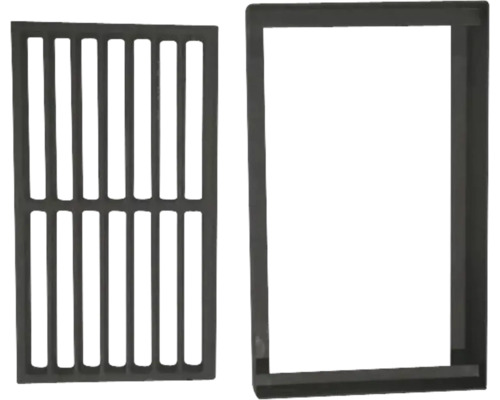 Rošt na popel pro krbová kamna ALDEBARAN, AREZZO, EUROPA, MAGNA, BELLA III (včetně držáku) Litý železný grilovací rošt a rám